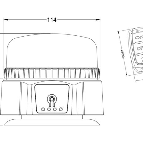 REVON LED-MAJAKKA LADATTAVA MAGNEETTI REVON LED-MAJAKKA LADATTAVA MAGNEETTI