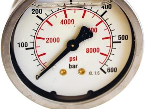 Painemittari 0-600 Bar Alalähtö 1/4