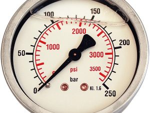 Painemittari  300 Bar 63mm G1/4" takaosa