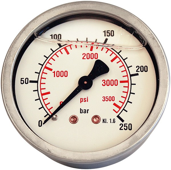 Painemittari  300 Bar 63mm G1/4″ takaosa
